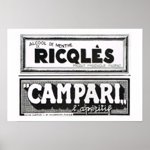 L'Iustration 1931, Ricqles, Campari Poster