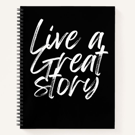 Live a great story / Journal (Devant)