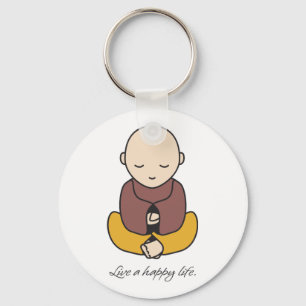 Live a happy life sleutelhanger