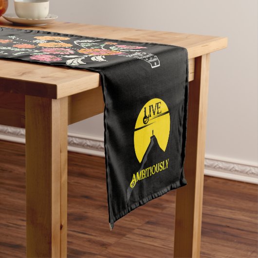 Live Ambitiously Table Runner Korte Tafelloper (Voorbeeld)