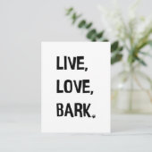 Live, Amour, Carte postale écorce (Debout devant)