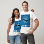 Live and Dive Scuba Diver T-shirt (Unisex)