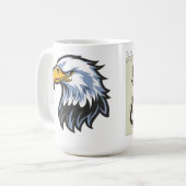 Live and Learn Eagle Design Coffee Mug Koffiemok (Voorkant links)