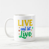 Live and Let Live Coffee Mok (Links)