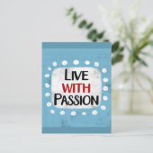 Live Avec Passion Carte Postale (Debout devant)