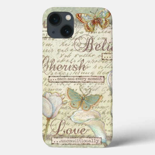 Live Believe Cherish Case-Mate iPhone Case (Achterkant)