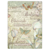 Live Believe Cherish Klembord (Achterkant)