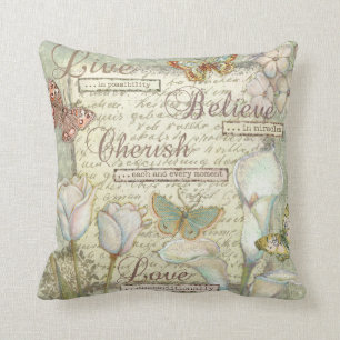 Live Believe Cherish Kussen