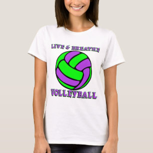 Live & Breedte, paars T-shirt