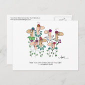 LIVE CHAQUE JOUR Carte postale par April McCallum (Devant / Derrière)