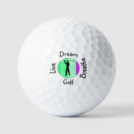 Live, dream, breathe golf golfballen