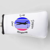 Live, dream, breathe golf golfheadcover (Voorkant)
