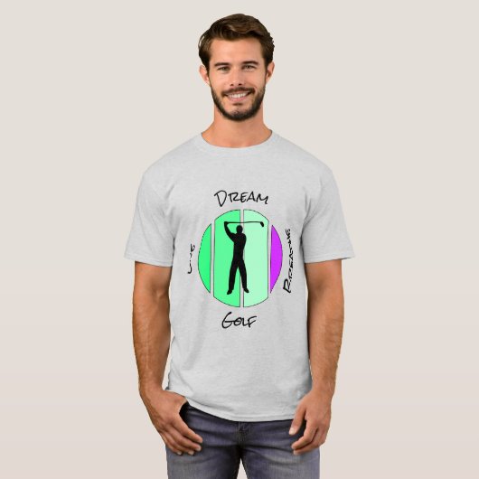Live, dream, breathe golf t-shirt (Voorkant volledig)