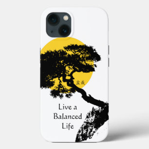 Live een Balans levensbonsai-boom iPhone 13 Hoesje