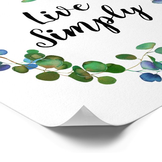 Live Eenvoudig Creëer Uw eigen Inspirerend prijsop Poster (Hoek)