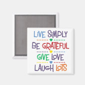 Live Eenvoudig Magneet (Voorkant / Achterkant)