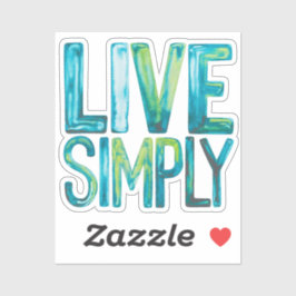 Live Eenvoudig Sticker