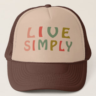 Live Eenvoudig — unieke Design Trucker Pet