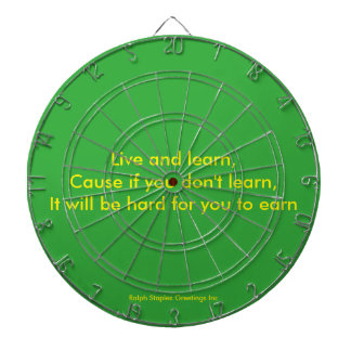 Live en leer dartbord