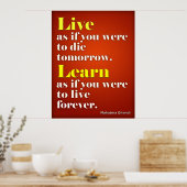 Live en meer weten poster (Keuken)