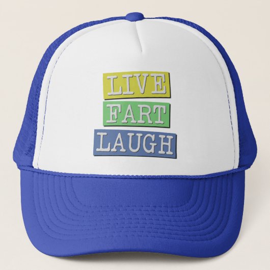 Live Fart Laugh Funny Ball Pet Trucker Hat (Voorkant)