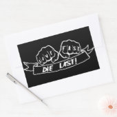 Live Fast Die Last Rechthoekige Sticker (Envelop)