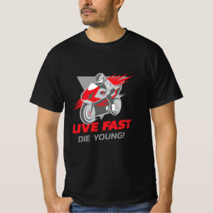 Live Fast, Die Young! F1   Vervoer   Moto-gp T-shirt