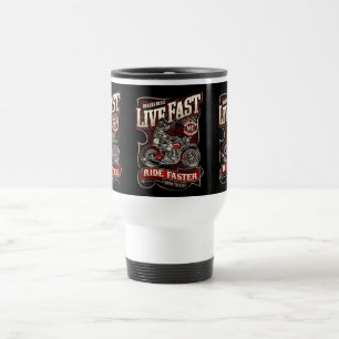 Live Fast Ride Faster Biker Reisbeker