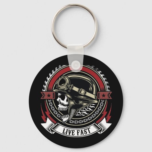 Live Fast Sleutelhanger (Voorkant)