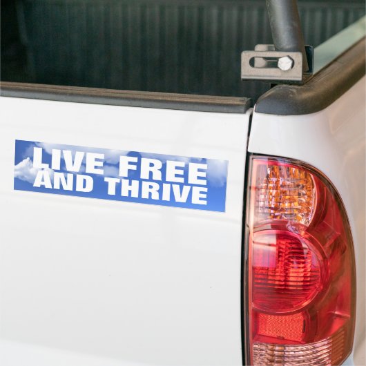 Live Free and Thrive Bumpersticker (Op Truck)