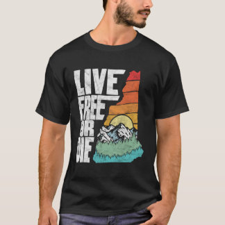 Live Free of Die New Hampshire Natuur T-shirt