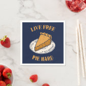 Live Free Pie Hard Servet (Insitu)
