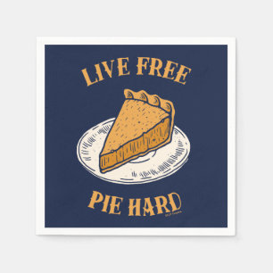 Live Free Pie Hard Servet