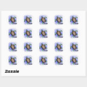 Live Free Turtle Ronde Sticker (Vel)