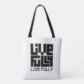Live fully draagtas (Achterkant)