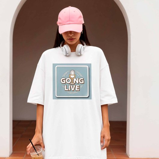 Live gaan - Content Creator T-shirt