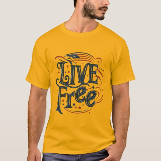 LIVE GRATIS (Klassiek T-shirt) T-shirt (Voorkant)