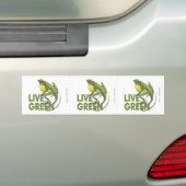 Live Green Bumpersticker (Op auto)