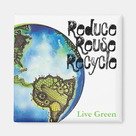 Live Green Magneet (Voorkant)
