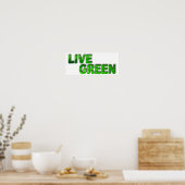 Live Green Poster (Keuken)