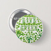 Live Green Ronde Button 5,7 Cm (Voorkant /achterkant)