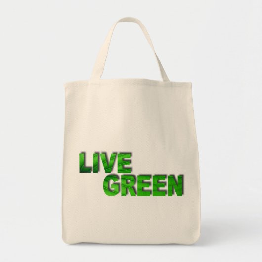 Live Green Tote Bag (Voorkant)