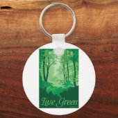 Live Green - Tree Hugger Sleutelhanger (Voorkant)