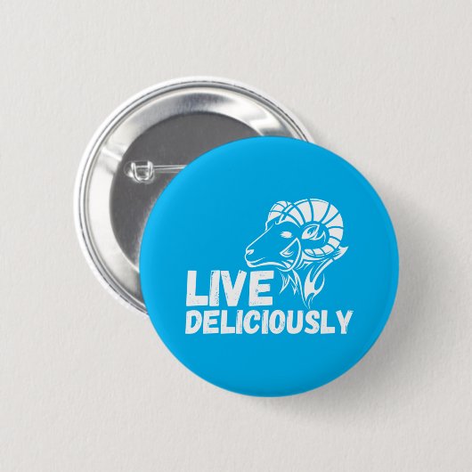 Live heerlijk ronde button 5,7 cm (Voorkant /achterkant)