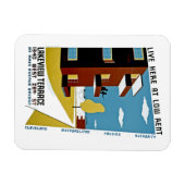 Live hier op lage huur magneet (Horizontaal)