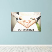 LIVE HONOR OBEY WEDDING FOTO STRETCHED CANVAS (Insitu (Houten vloer))