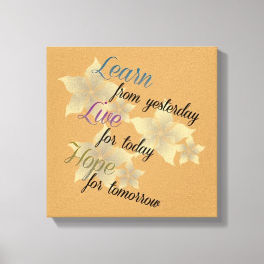 Live Hope Canvas Afdruk (Voorkant)