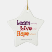 Live Hope Star Ornament (Rechts)