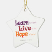 Live Hope Star Ornament (Links)