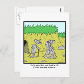 Live in a Dump: Rat cartoon Briefkaart (Voorkant / Achterkant)